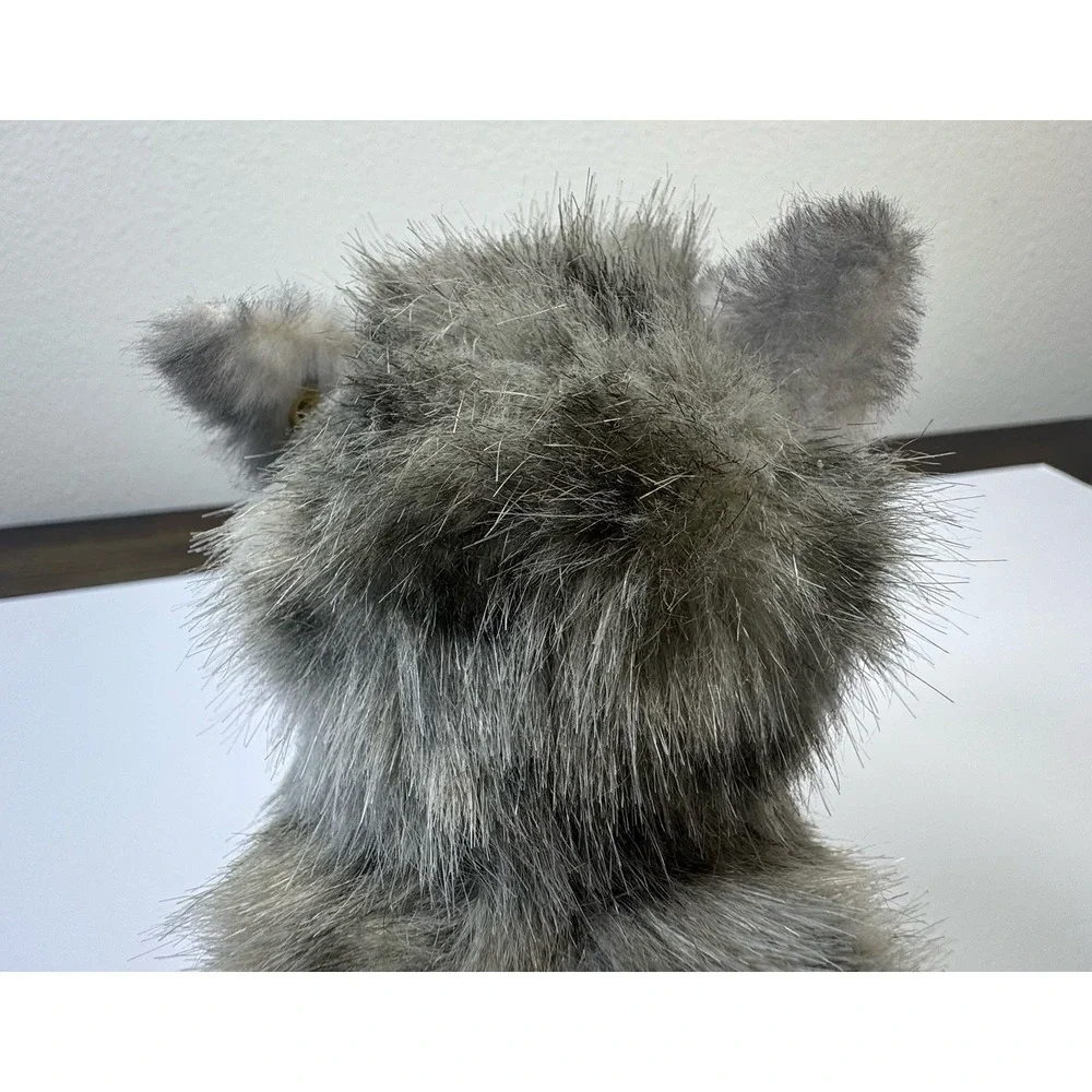 Steiff Cat‎ Whiskas Mom Cat Standing Gray Plush Original Ear Tag 075875